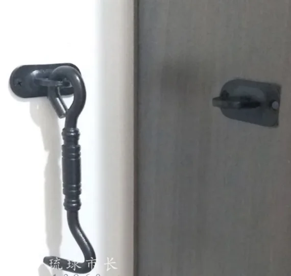 

1set. American Barn Door Lock Industrial Wind Hook Lock