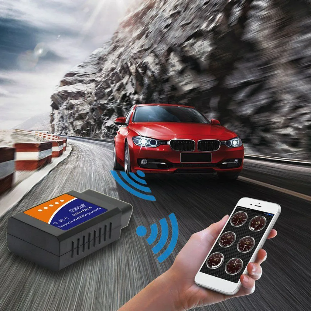 V03HW супер сигнал Wi-Fi соединение Автомобильное устройство чтения кода сканирования elm327 obd2 черный детектора неисправностей автомобиля сканер для досмотра