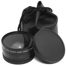 Objectif grand Angle 58MM 0,45 x + Macro pour canon 5D/60D/ 70D/350D / 400D / 450D / 500D /1000D/ 550D / 600D /1100D, objectif 18-55MM