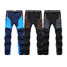 Уличная Мягкая оболочка брюки теплые штаны Кемпинг Альпинизм для бега велосипеда альпинизма спортивные брюки для мужчин