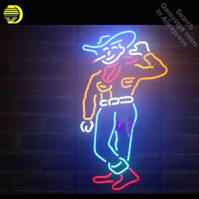 Cowboy Custom Neon Sign Smoke neon bulb 