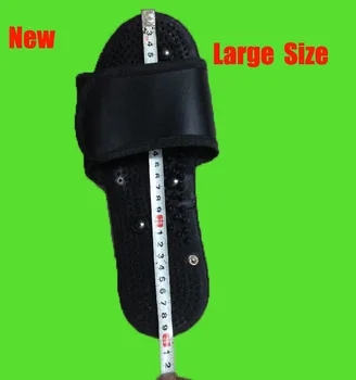 

New black Large Size foot massager therapy slipper/shoes with cable for tens Acupuncture digital Therapy Machine massager 2paris