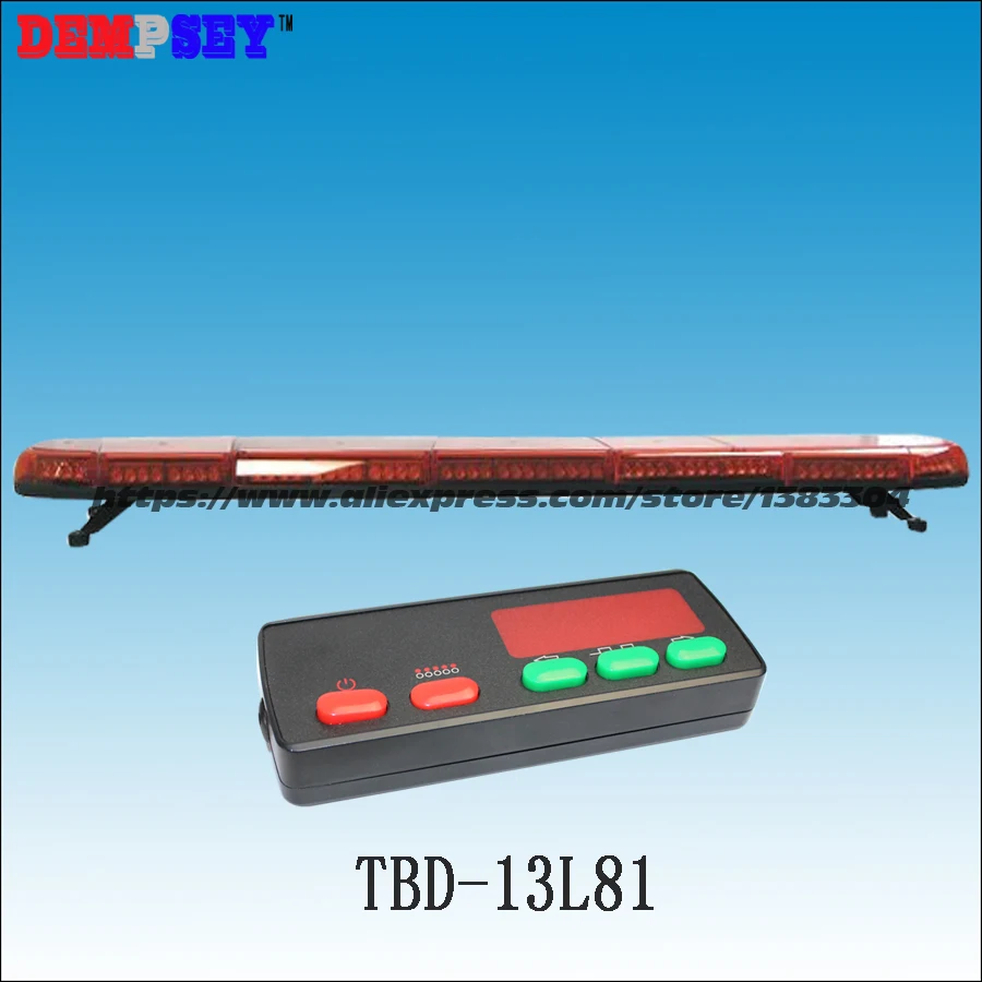 Sale TBD-13L83 High quality super bright 1.8M LED Blue lightbar,Car Roof Flash Strobe lightbar,Police/Ambulance/emergency lightbar 3