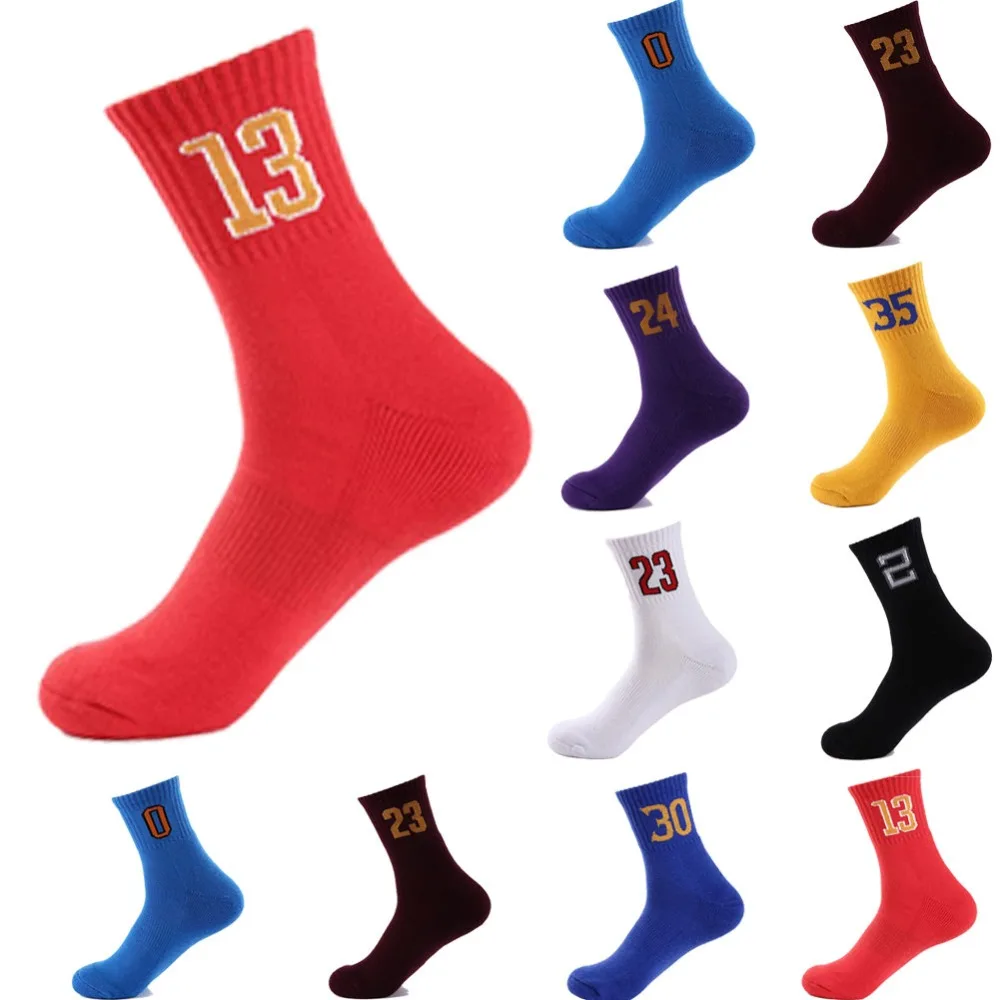 High Quality Men's Red Basketball Team Socks Air permeability
