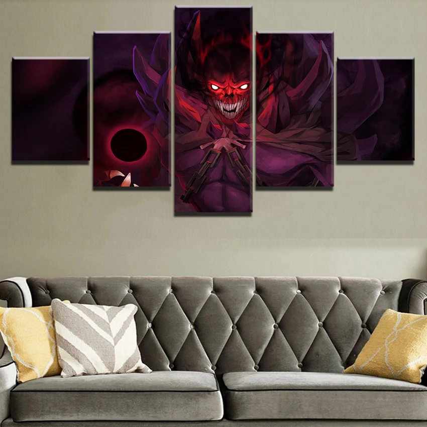  Canvas Printed Wall Art 5 Panel DotA 2 Shadow Demon Pictures Home Decor Game Poster Canvas Painting