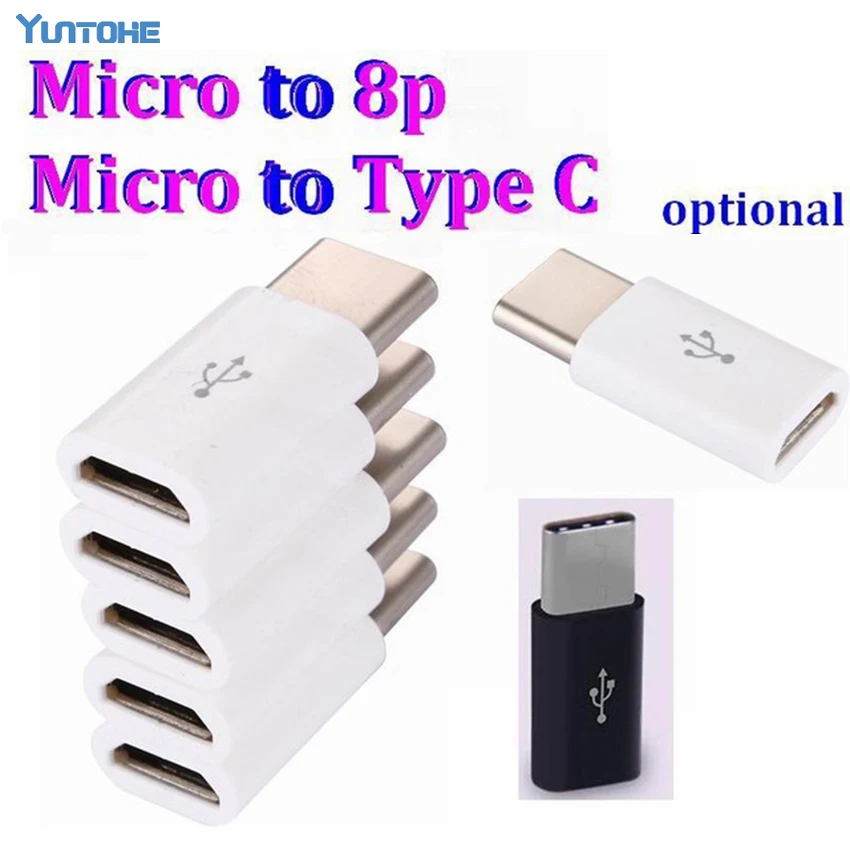 

Micro USB Female to 8 pin Male micro usb to usb 3.1 type C Connector Converter Adapter For MacBook oneplus 2 xiaomi nokia N1