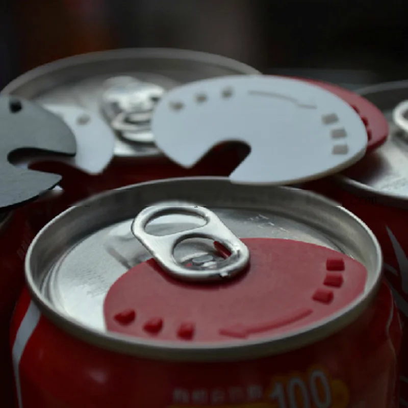 

5pcs Creative Bottle Top Lid Reusable Soda Cap Beer Bottle Top Cover Drinking Beverage Corkscrew Saver Lid Dust Free Sealer Snap
