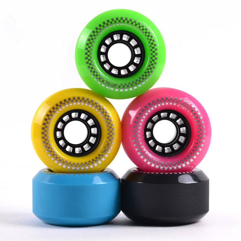 ISTOVO 90mm Longboard Räder - 2er Set PU Rollen 78A Für E-Skateboards