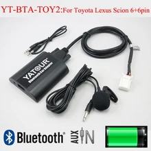 Yatour автомобиль аудио Bluetooth AUX MP3 интерфейсы для Lexus Toyota Camry Corolla Highlander RAV4 Vitz avensis