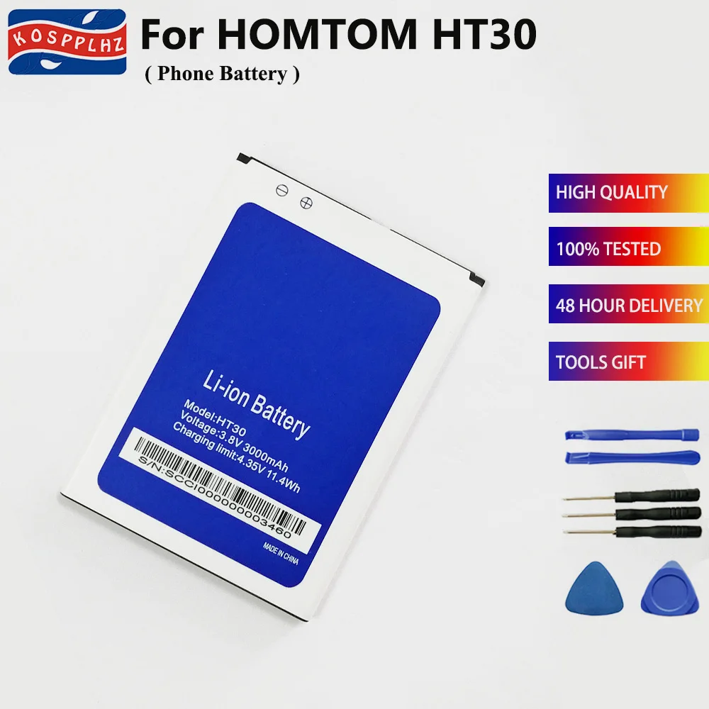 

3000mAh Mobile phone battery For Homtom HT30 Battery Replacement for HOMTOM Backup Batteries Bateria Smartphone HT30 PRO +Tools