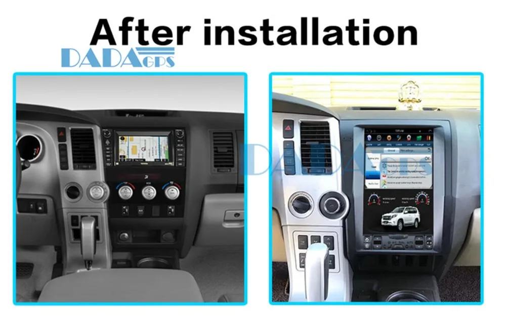 

13.6 inch Tesla Car GPS Navigation For Toyota Tundra 2007-2013 head unit no DVD Player stereo multimedia 1 din radio Android