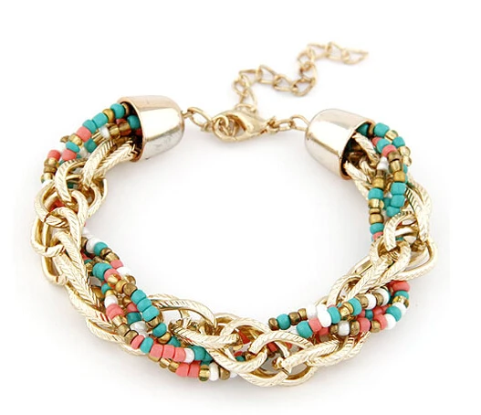 

Min Order 5USD (Mix Item) SBY0076 Fashion Amazing Stone Charms Bohemian Bead Bracelets & Bangles