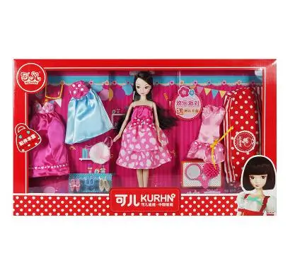SPECIAL OFFER PRICE Kurhn Dolls For  Girls Toys Fashion Change Dress Suit Toys For Children Kids Best Birthday Gift #7083-1