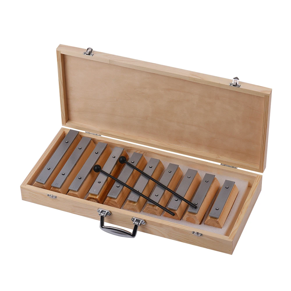 10 нот ксилофон Glockenspiel дизайн ударный инструмент для музыкального образования с