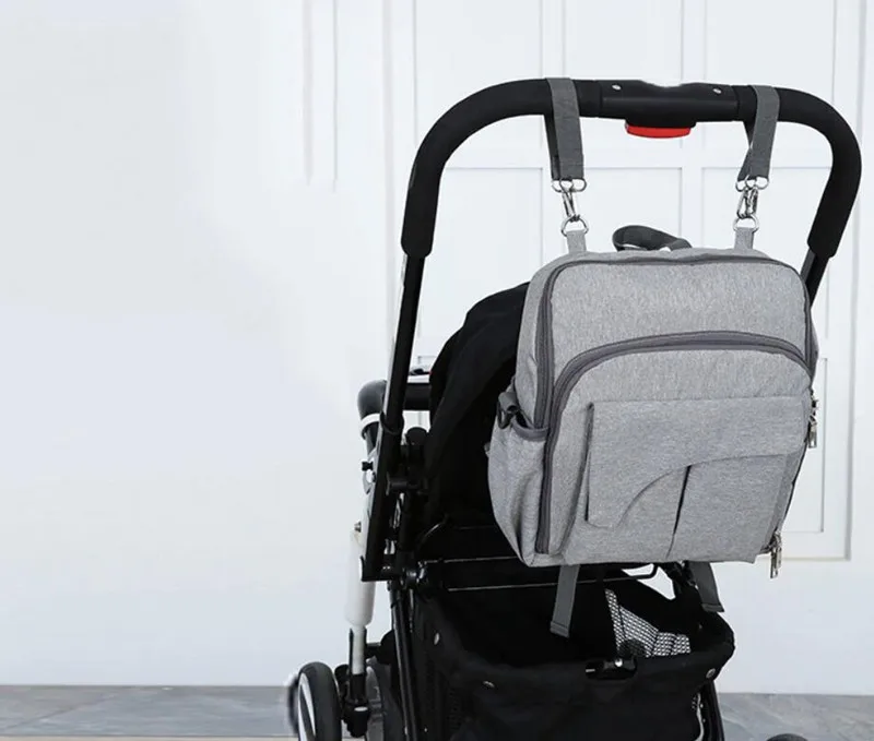 MOTOHOOD Portable Baby Seat Baby Diaper Bags Backpack Waterproof USB Stroller Baby Bag For Mom Organizer Maternity Bag  (3)