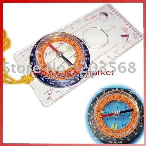 

B39Baseplate Ruler Map Scale Compass Scouts Camping Hiking