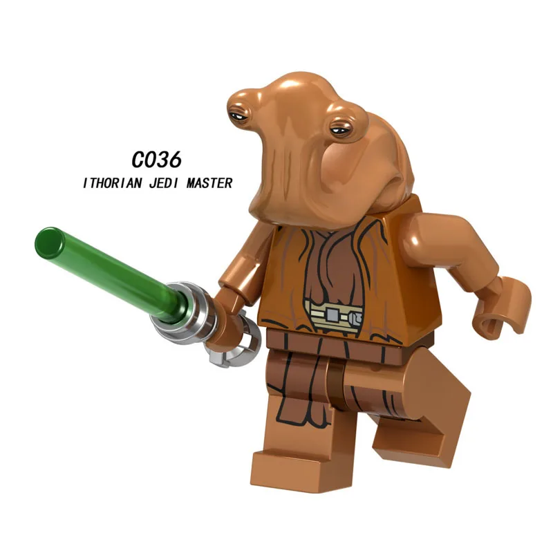 

Single Sale Super Heroes Star Wars Ithorian Jedi Master 036 Model Building Block Figure Brick Toy gift Compatible Legoed Ninjaed