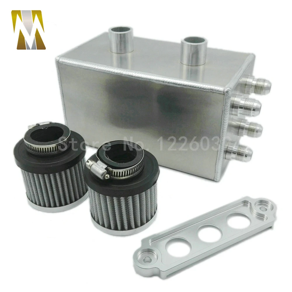 NEW 4 Port Series Oil Catch Can Kit car Breather Tank For Civic Integra EK EG DC цена NEW 4 Port Series Oil Catch Can Kit car Breather Tank For Civic Integra EK EG DC цены онлайн