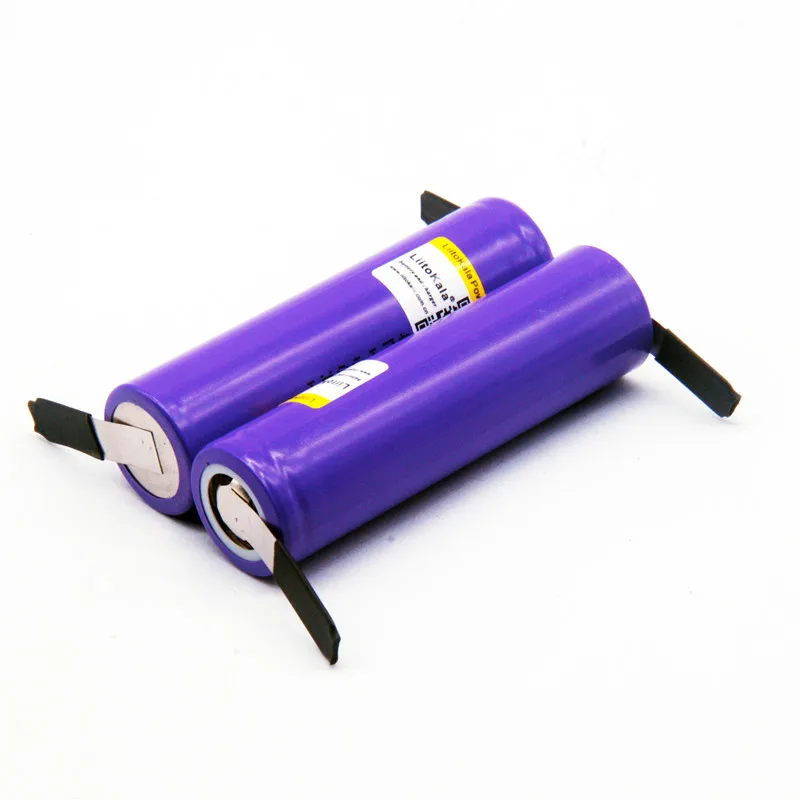 LiitoKala M26 18650 литиевая батарея 2600 mAh 3,7 V аккумуляторная батарея для обработки никелевой ленты для разъемов - Цвет: 2 PCS Battery