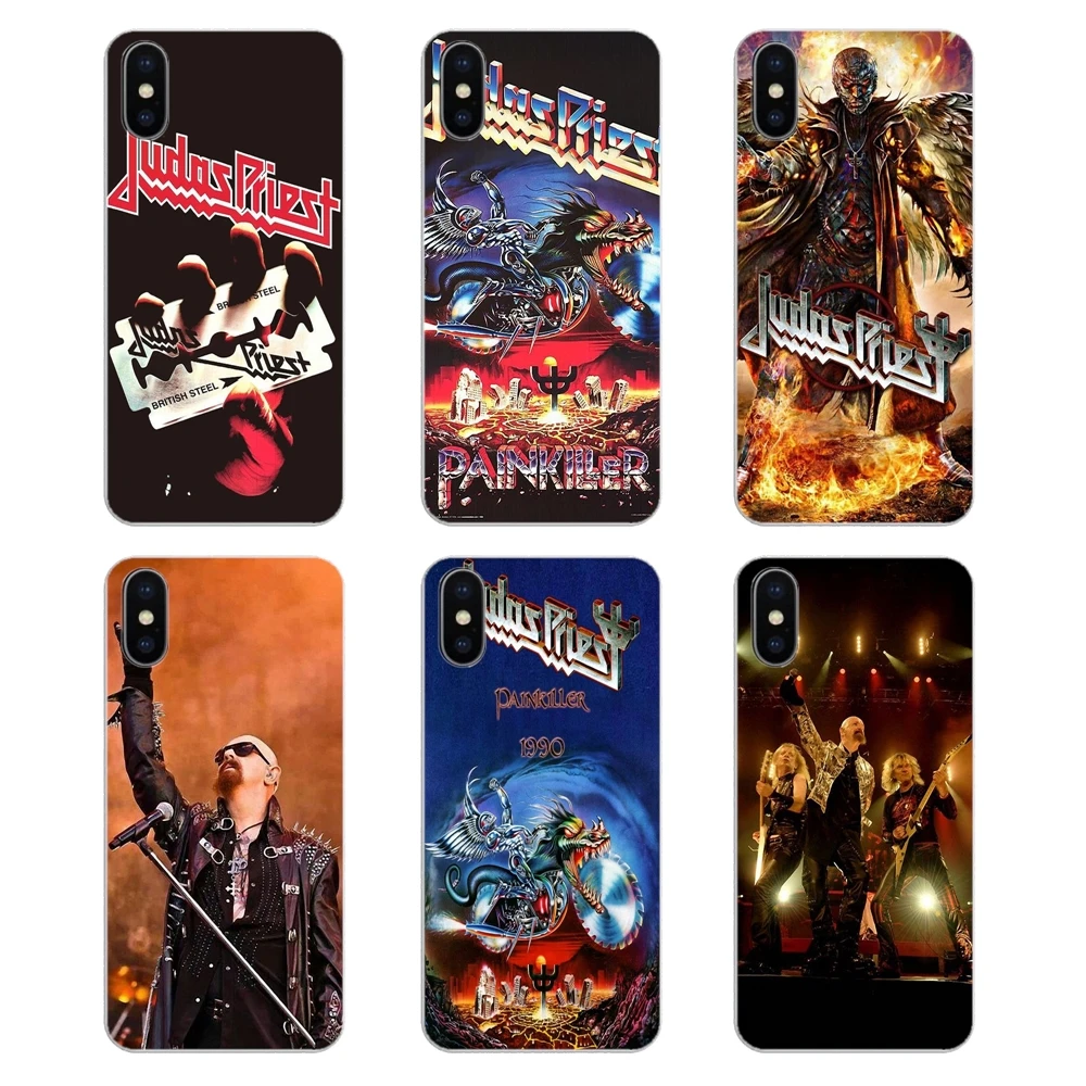 Halford Judas Priest Rock Band Силиконовый чехол для Apple iPhone 4 4S 5 5S 5C SE 6 6S 7 8 X XR XS Plus MAX |