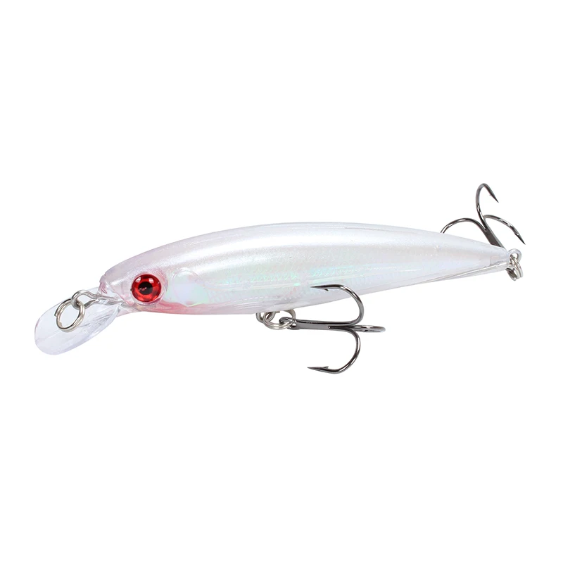 Amlucas Minnow Fishing Lure Laser Hard Bait 11cm 13.5g Floating Fishing Wobblers Crankbait 3D Eyes Swimbait Peche Fishing Tackle - Цвет: C