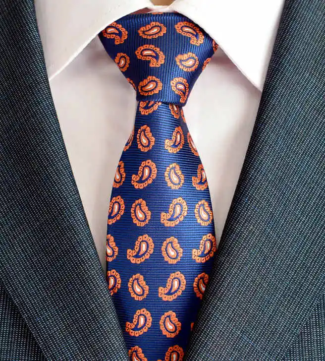 Шелковый галстук, распродажа, Пейсли, мужской классический галстук на шею, 8 см., тонкий галстук, краватта, Цветочные Галстуки, жаккардовые галстуки, набор - Цвет: 7
