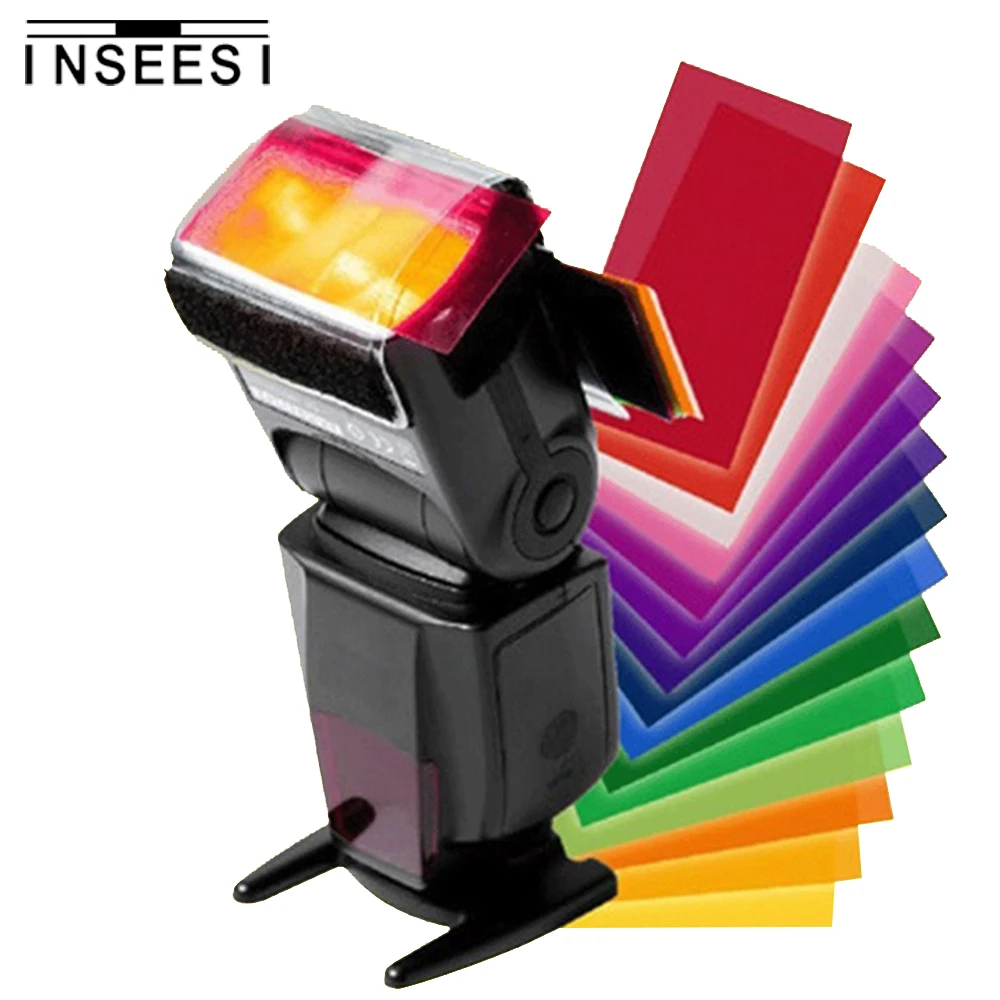 

YongNuo YN560 III YN560 IV YN600EX-RT YN568EX YN565EX Pixel Speedlite 12pcs Flash Color Card Diffuser Lighting Gel Pop Up Filter