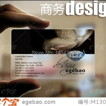 Визитная карточка по индицидуальному заказу печать пластиковые прозрачные/белые чернила ПВХ визитная карточка односторонний принт 500 шт./партия №