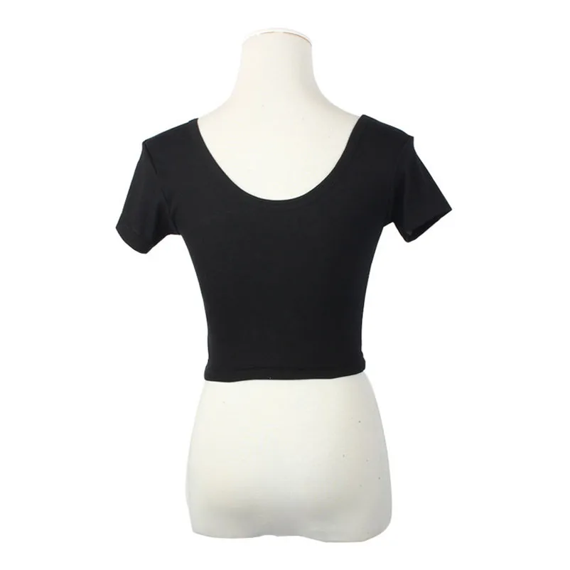 t-shirt femme manche courte short clothing length O enck solid woman t-shirts blouse daily casual dropshipping 50AT810