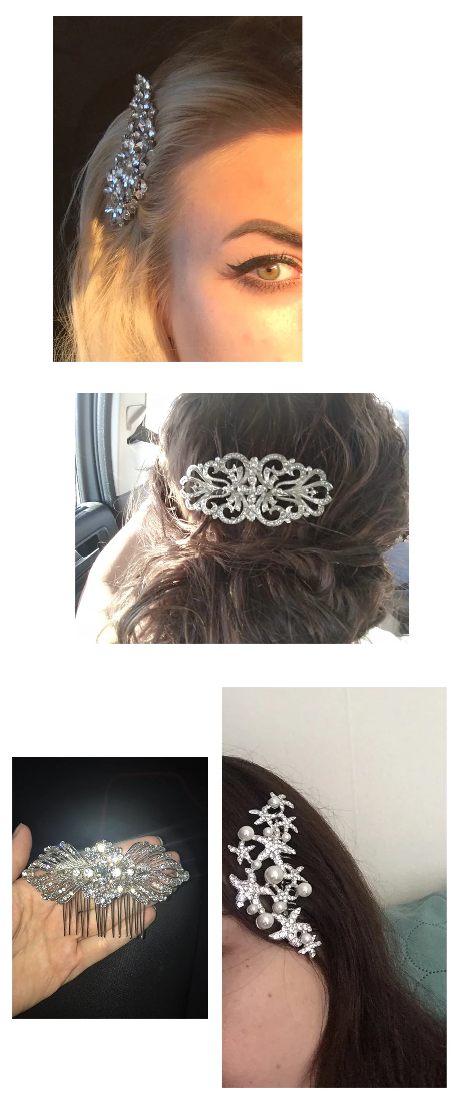 Miallo, элегантные свадебные расчески для волос, для невесты, кристаллы, стразы, жемчуг, женские шпильки, свадебный головной убор, украшения для волос, аксессуары