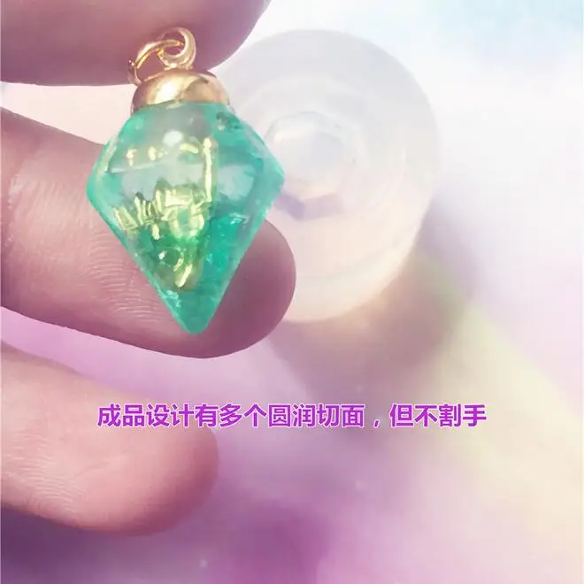 

Transparent Silicone Mould Dried Flower Resin Decorative Craft DIY 3D cut diamond shpe Type epoxy resin molds for jewelry