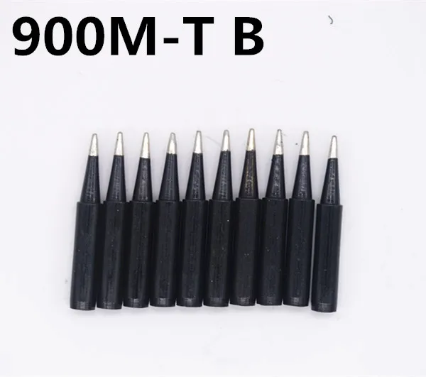 FEORLO 10pcs 900M-T-I lead-free black Soldering iron tip Universal  for Hakko Saike 936 937
