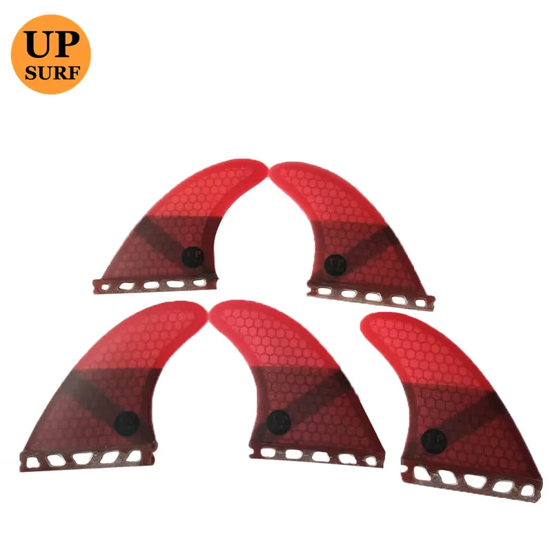 

Red color future G7+G3 fins surfboard future fins Tri-quad fin set