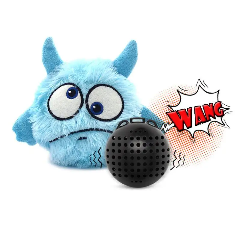 Pet Dogs Puppy Toys Electric Squeaky Dogs Ball Vocal Vibration Bounce Plush Toy Ball Fun For Pet Cats Dogs Top Selling