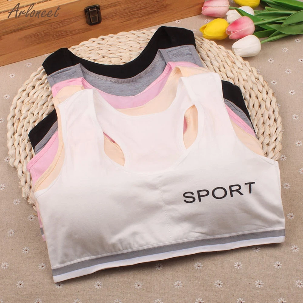 

Kids Girls Underwear Bra Vest Children Underclothes Sport Undies Clothes Girls Outfits Cotton tank 2019