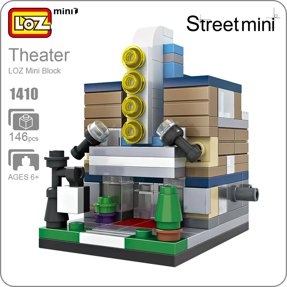 Buy LOZ Mini Block Architecture Theater Stage Street