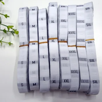 

Free shipping GARMENT SIZE LABEL/clothing woven tags/number tags/kids clothing size tags/embroidered size labels 500 pcs a lot