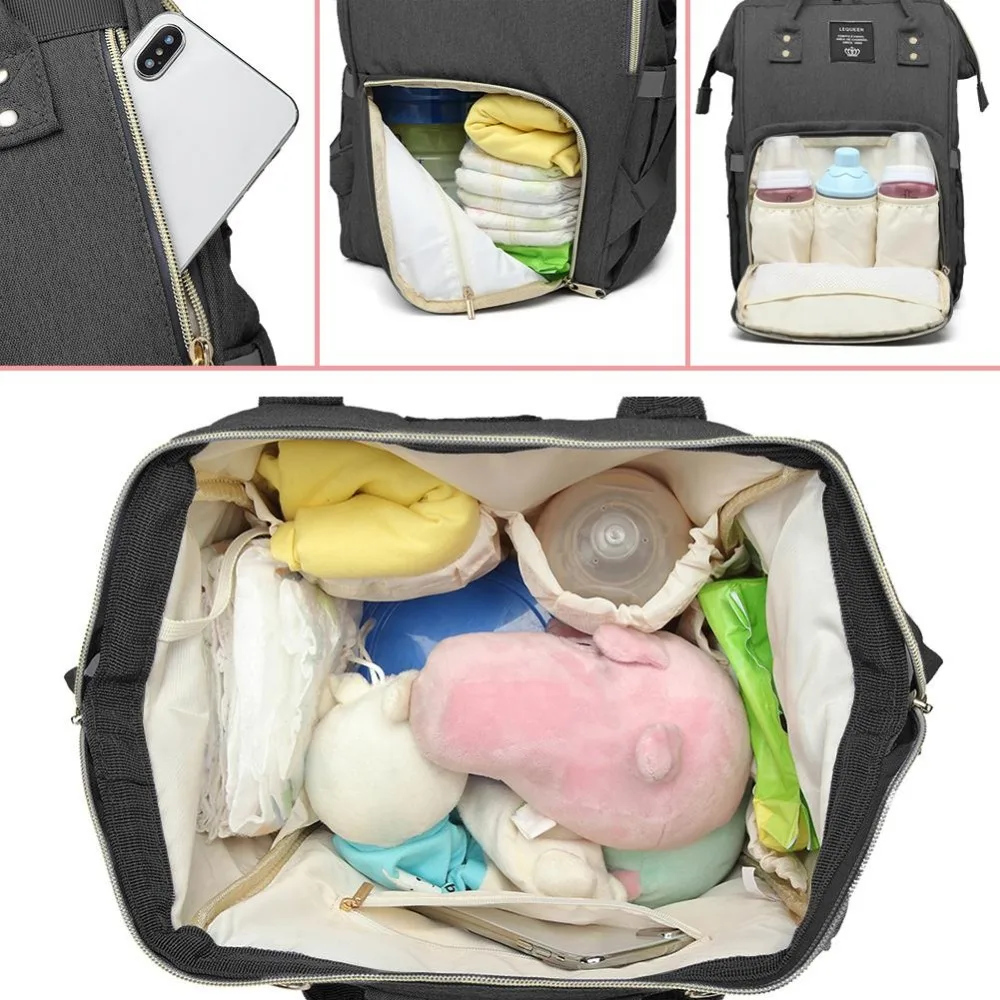 LEQUEEN Mummy bag USB Diaper Bag Baby Care Large Capacity Mom Backpack Mummy Maternity Wet Bag Waterproof Baby Pregnant Bag LEQUEEN Mummy bag USB Diaper Bag Baby Care Large Capacity Mom Backpack Mummy Maternity Wet Bag Waterproof Baby Pregnant Bag
