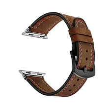 YOOSIDE 22 мм Crazy Horse ремешок из натуральной кожи для часов Apple Watch 38 мм 42 мм Сменные Ремешки для наручных часов браслет