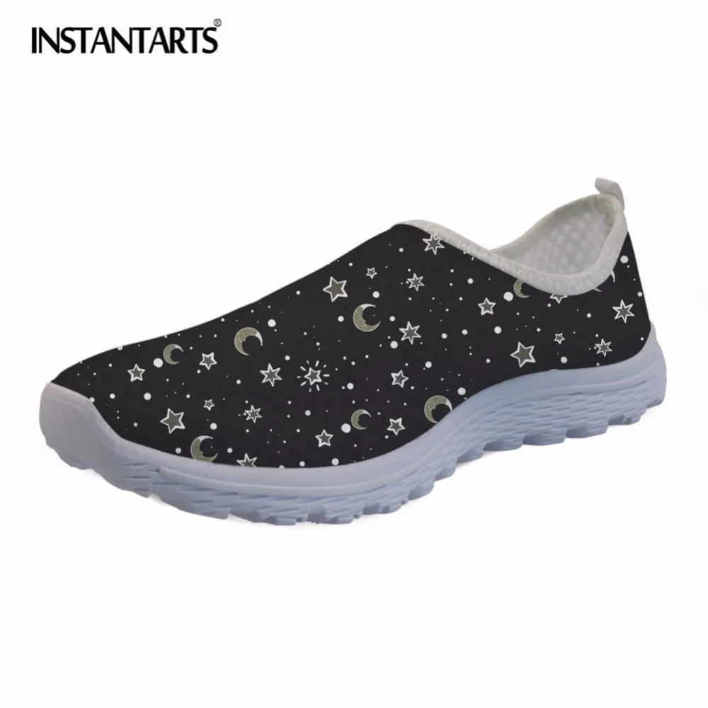 Gran oferta INSTANTARTS-zapatos planos de verano para mujer, Zapatillas de malla transpirables, Ligeras, sin cordones, para playa aJj8lna1