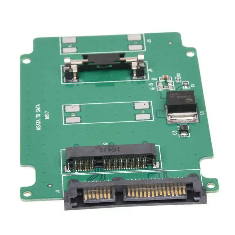 Мини Msata Pci-E Ssd 50 мм до 2,5 дюймов Sata 7+ 15Pin адаптер конвертер карта 5 см