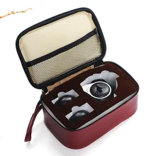 Китайский дорожный керамический портативный чайный набор включает 1 горшок 2 чашки, высокое качество элегантный gaiwan, посуда для напитков кофе кунг-фу чайные наборы