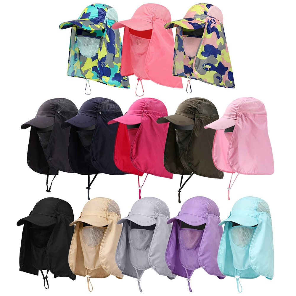 

UV Protection Face Neck Cover Fishing Sun Protection Cap For Fishing Outdoor Sport Hiking Visor Hat For Fishing