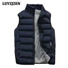 Новое поступление Демисезонный шерстяной жилет с Повседневное без рукавов куртка Для мужчин теплая хлопковая зимняя плюс Размеры хип-хоп жилет мужской Лидер продаж K118