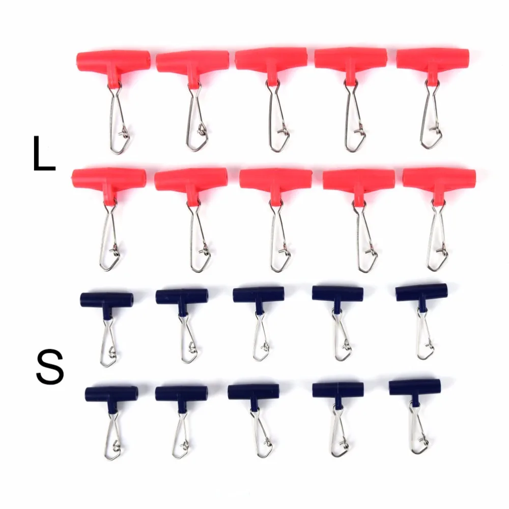 

Plastic Head Swivel With Hooked Fishing Sinker Slip Clip Clear Snap Fishing Weight Slide for Braid Fishing Line S L