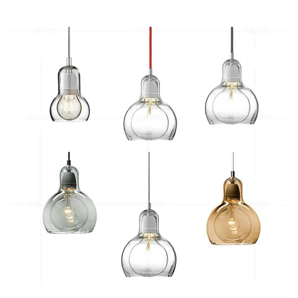 Kopen Moderne Creatieve eenvoudige eetkamer Hanglamp kledingwinkel bloem winkel glazen hanglamp E27 Edison Decoratieve gloeilamp
