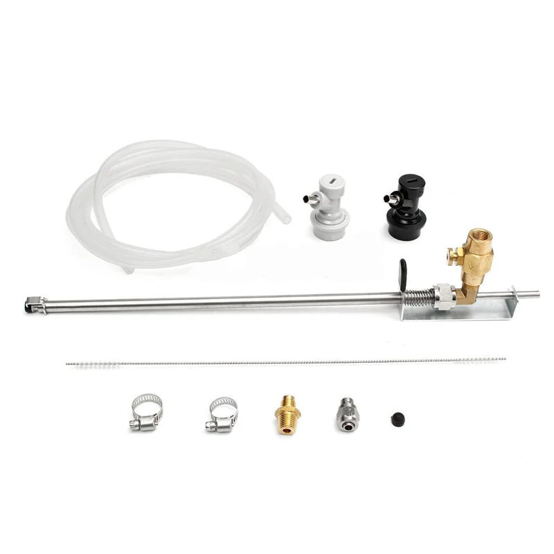 New Stainless Steel Beer Homebrew Keg CO2 Bottle Filler with Ball Lock Connector Kit