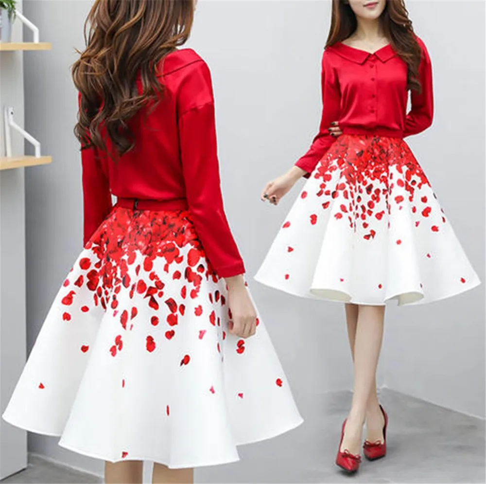 New Fashion Women Short Evening Dresses 2017 Rose Flower Cheap Knee