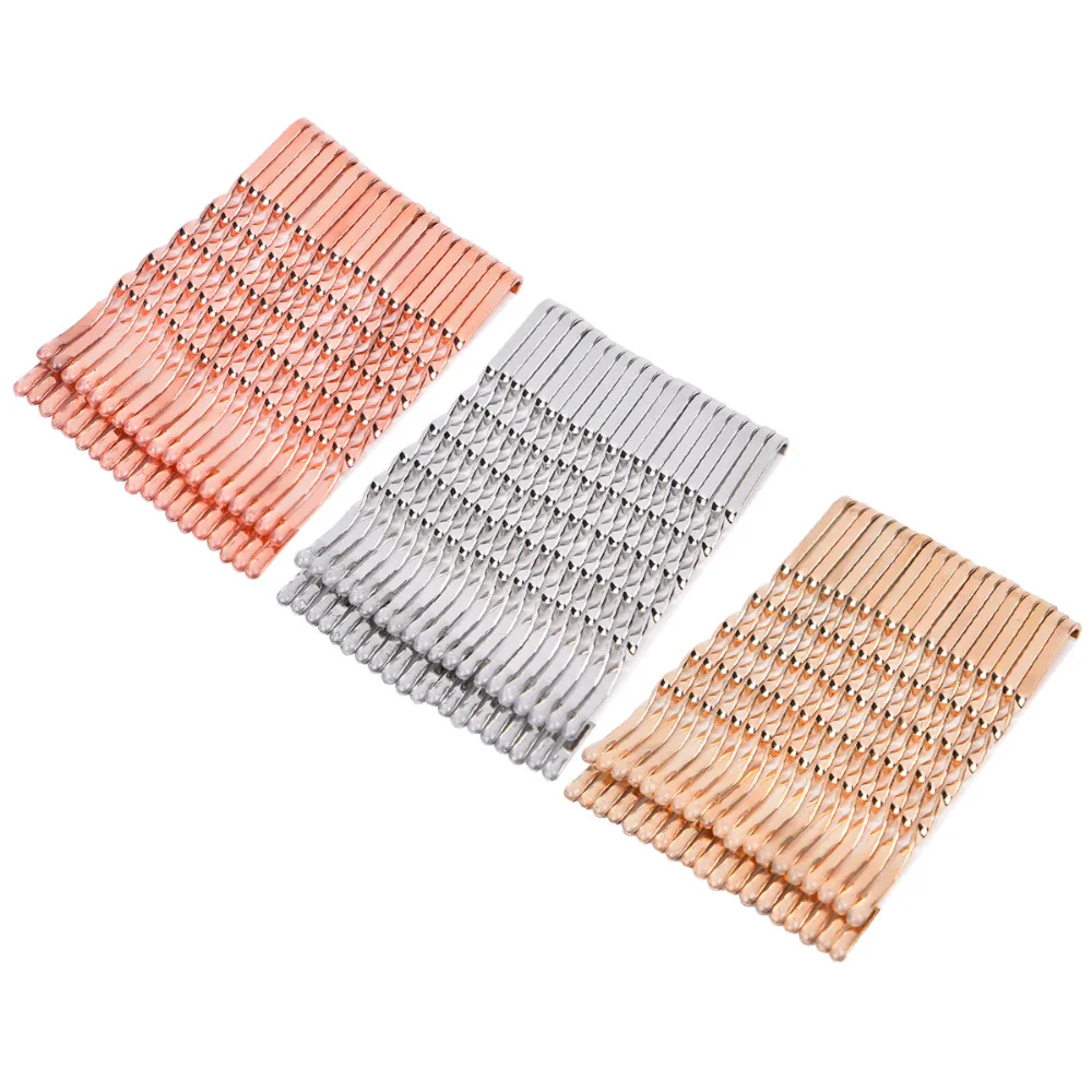 

24pcs/set 5.5cm Gold Silver Hair Clips Spiral Bobby Pins Color Hairpins for Women Girls Hair Styling Accessories Metal Barrettes