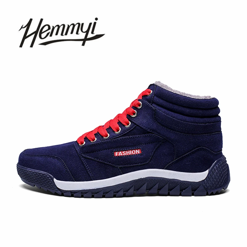 Hemmyi 2018 Waterproof Flock Men Boots Keep Warm Plush Winter Shoes Outdoor Non-slip Ankle Boots Male Adult Casual Snow Boots Hemmyi 2018 Waterproof Flock Men Boots Keep Warm Plush Winter Shoes Outdoor Non-slip Ankle Boots Male Adult Casual Snow Boots